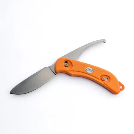 EKA SwedBlade G6 Orange – jaktkniv 9,5 cm med buköppnare, isärtagbar