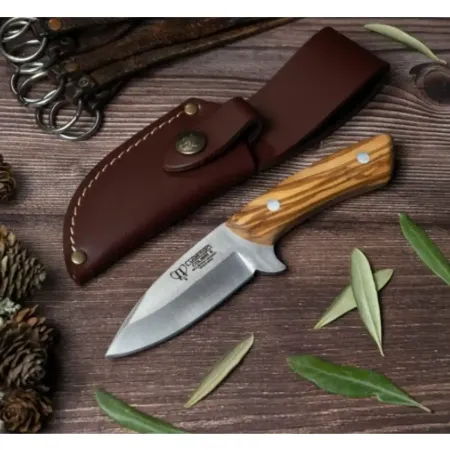 Cudeman Colibri 135-L handgjord liten kniv 8,5 cm – olivträ och Böhler N690Co
