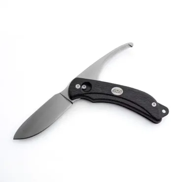 EKA SwedBlade G5 Black – jaktkniv 9,5 cm med buköppnare och kydexslida