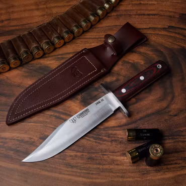 Cudeman JBK-II Bowiekniv 33 cm – 20 cm blad, välj Micarta, Stamina eller Hjorthorn