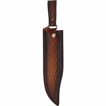 Stor kniv 46 cm tillverkad av ädelträ, mässing, och rostfritt stål