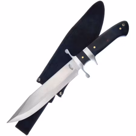 Vacker Bowiekniv en riktig huggare med vassa kniv egg och rejält blad
