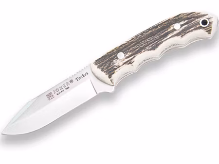 Jaktkniv Joker Stag Antler vit stag handtag.
