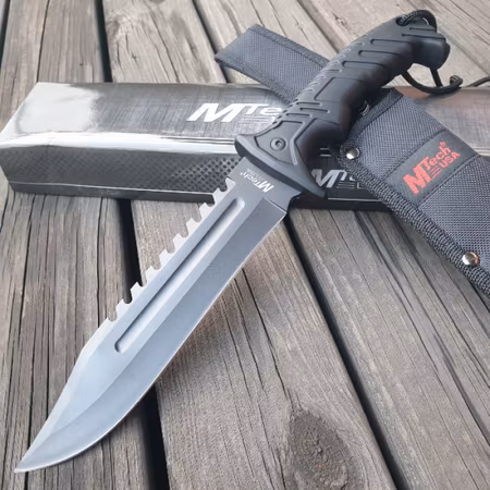 Taktiskt kniv för armen i svart färg.