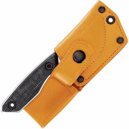Gerber Stowe – liten kniv med fast blad svart handtag av Micarta