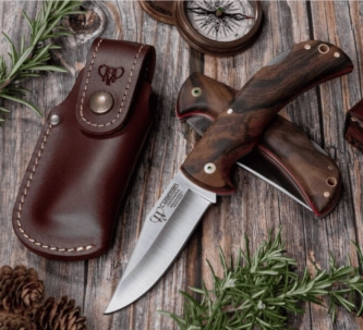 Cudeman Artemisa Fällkniv Valnöt inkl. Läderslida – N690Co | Knivmagasinet