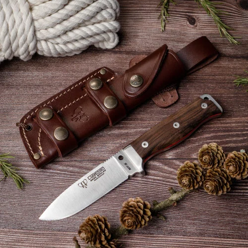 Cudeman MT-5 Jaktkniv Valnöt – Robust Bushcraft N-695 | Knivmagasinet