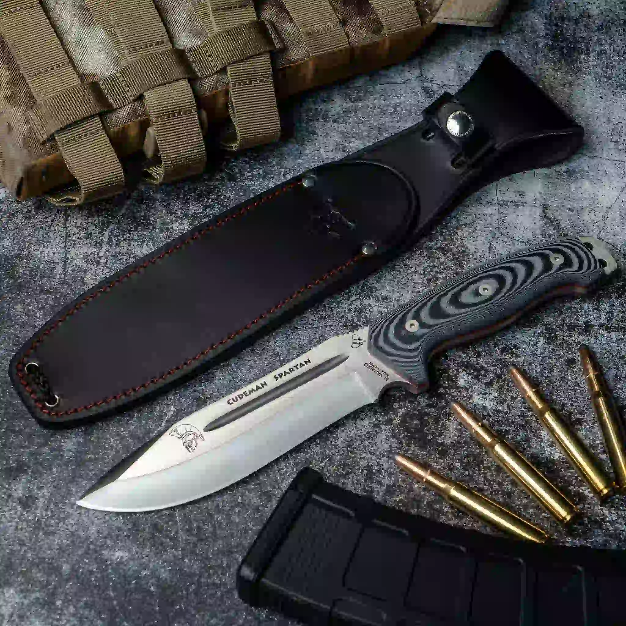 Cudeman Spartan Micarta - Taktisk Överlevnadskniv | Knivmagasinet