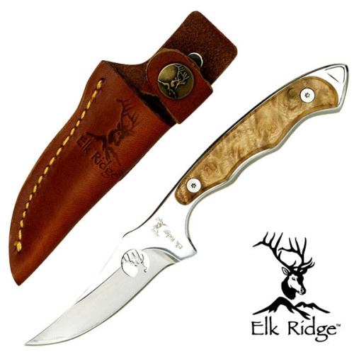 Elk Ridge Flåkniv i Maple Wood - Spegelblankt 440 Stål | Knivmagasinet