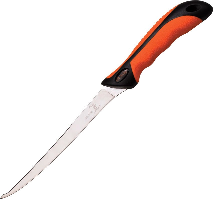 Elk Ridge Fiskekniv 31 cm - Gummerat Grepp | Knivmagasinet