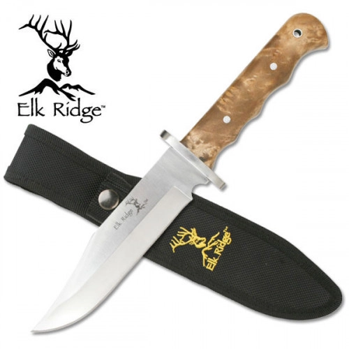 Stor Jaktkniv Elk Ridge ER-101 - Full Tang & Burlwood | Knivmagasinet