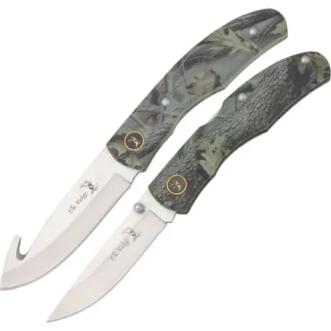 Elk Ridge Jaktknivsset Camo - Fällkniv & Fast Blad