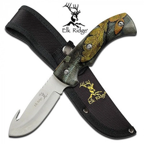 Elk Ridge Jaktkniv Camo med Buköppnare - 22,5 cm | Knivmagasinet