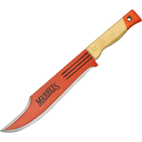 Marbles Campingkniv Orange – 37 cm Fast Blad | Knivmagasinet