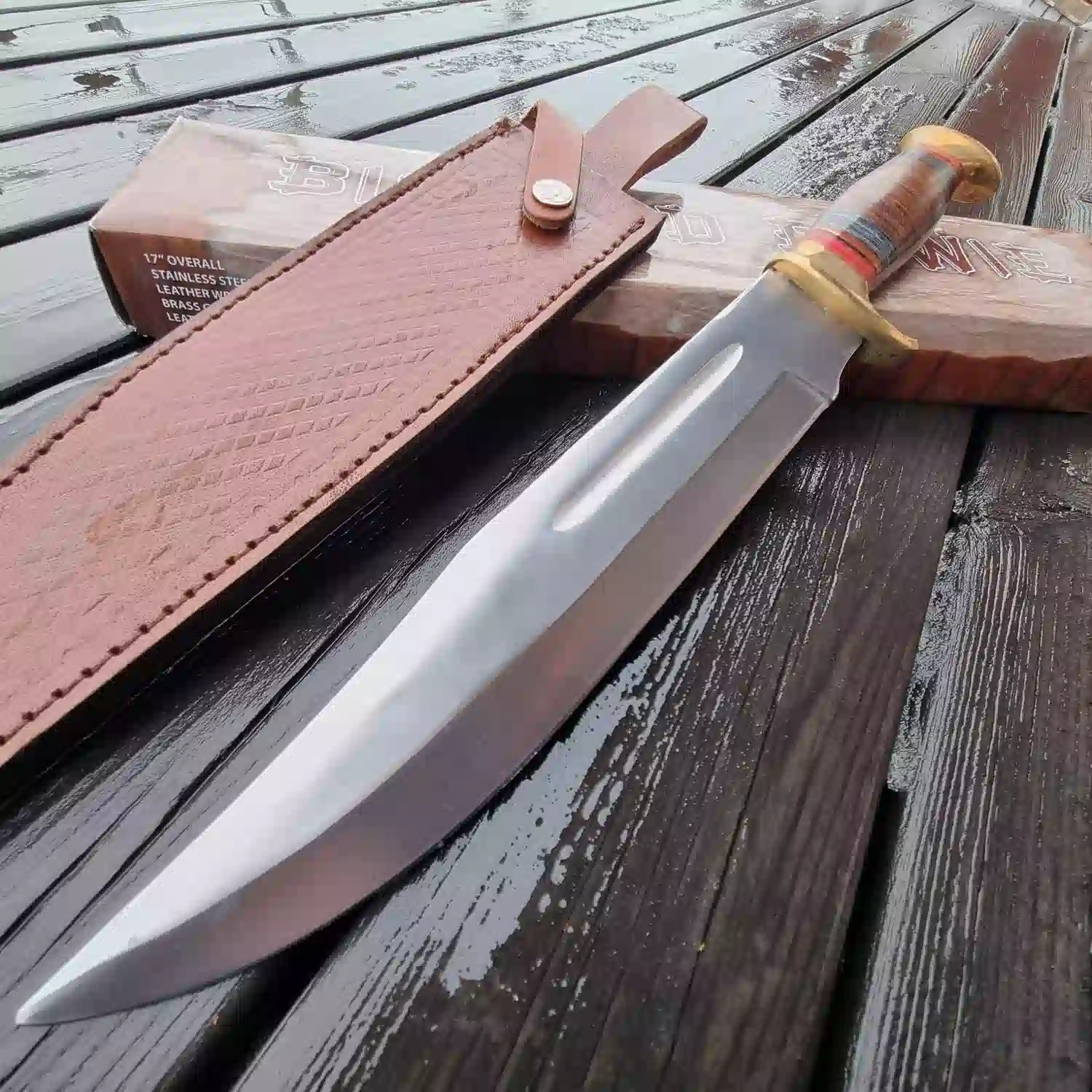 Stor Bowiekniv 44 cm – Bushcraft & Vildmark | Rite Edge - Knivmagasinet