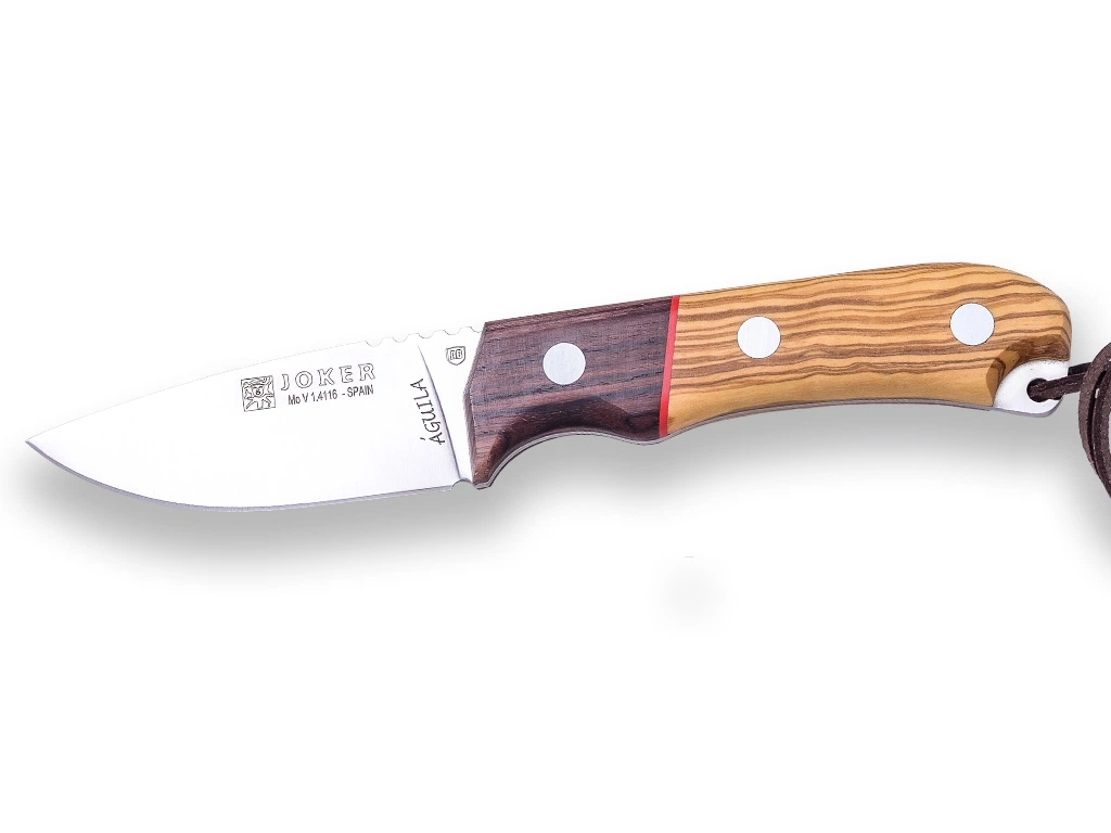 Köp Joker Aguila Jaktkniv 8,5 cm i Olivträ & Stamina | Knivmagasinet