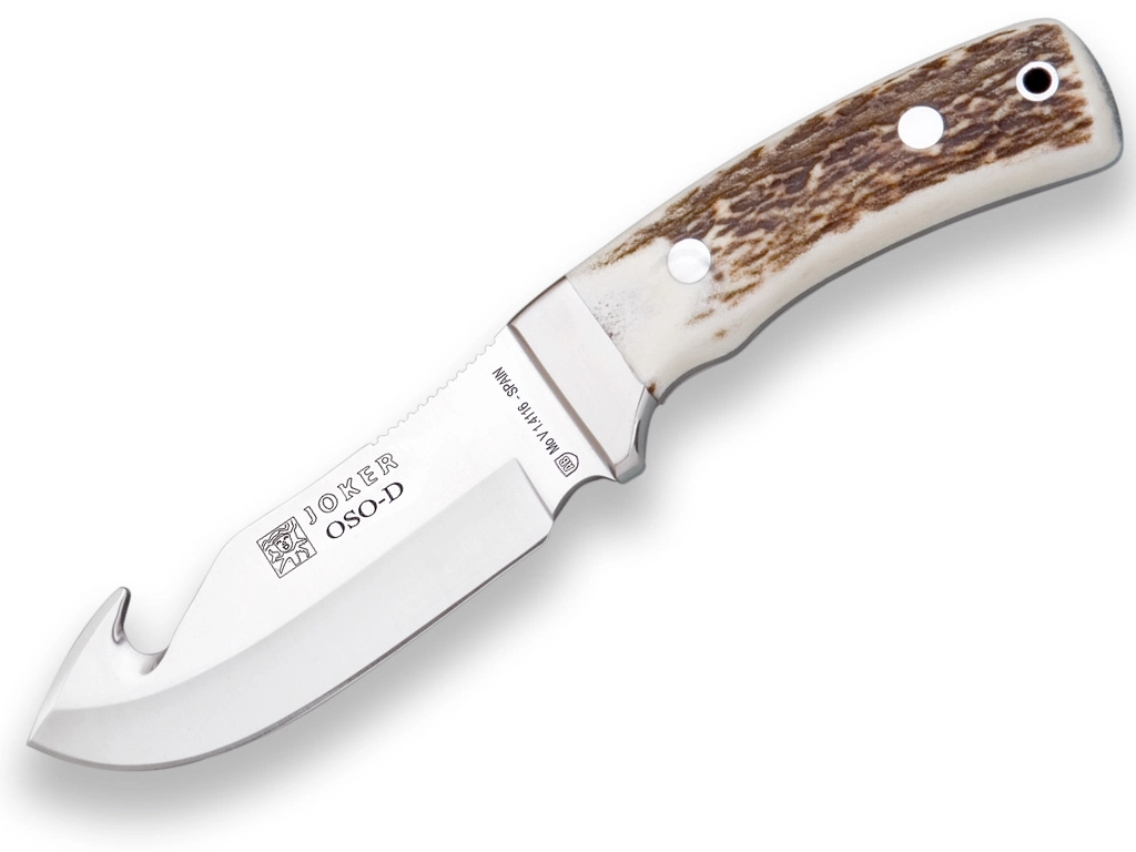 Joker OSO-D Jaktkniv med Buköppnare Hjorthorn | Knivmagasinet