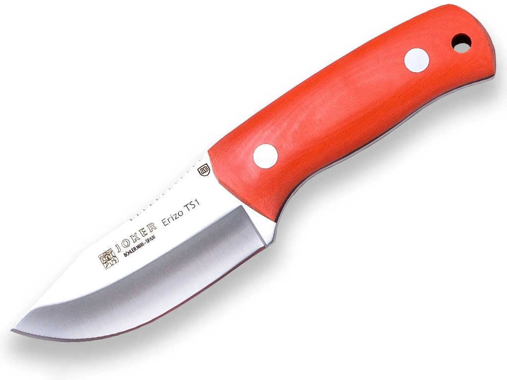 Joker Erizo TS1 Orange Jaktkniv Micarta – Köp online hos Knivmagasinet