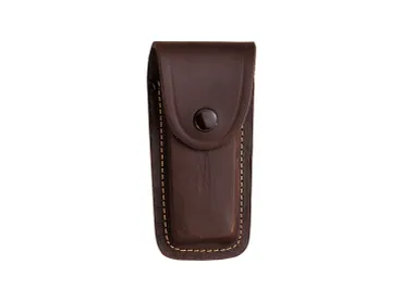 Joker Cocker handgjord jaktfällkniv 9 cm med buköppnare – olivträ och läderfodral