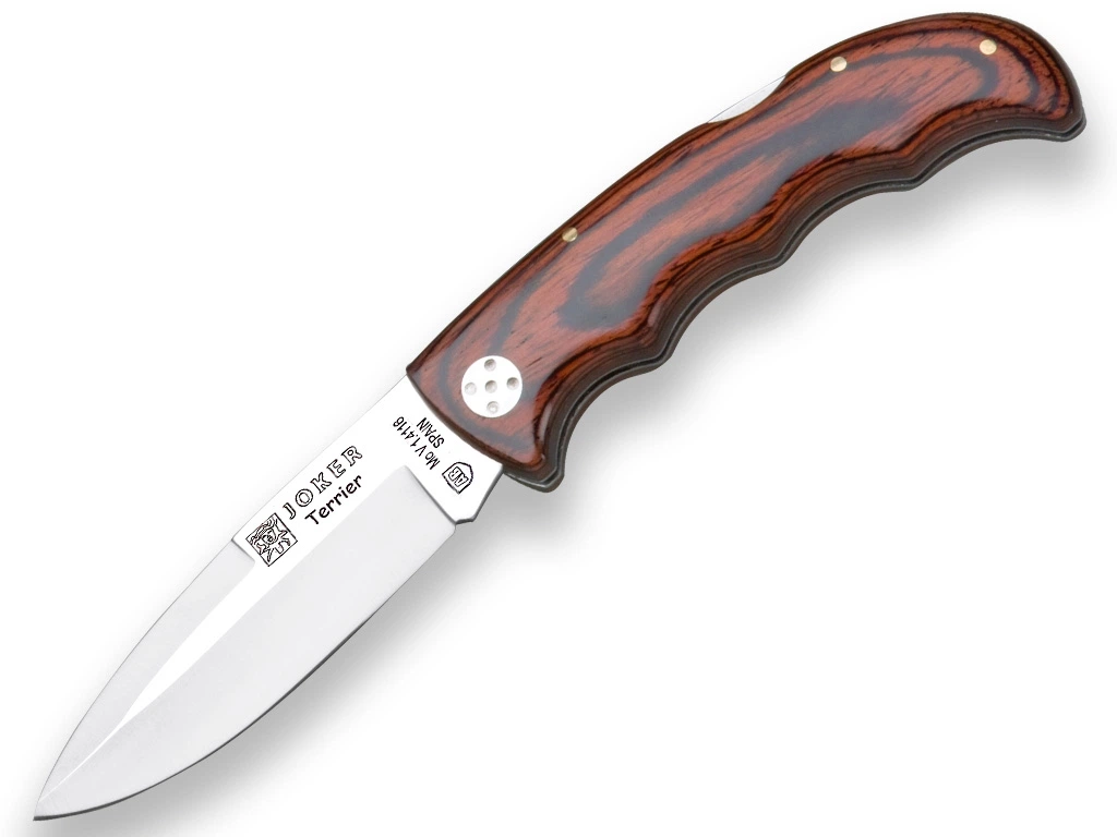 Joker Terrier II Fällkniv i Red Wood – Köp online hos Knivmagasinet