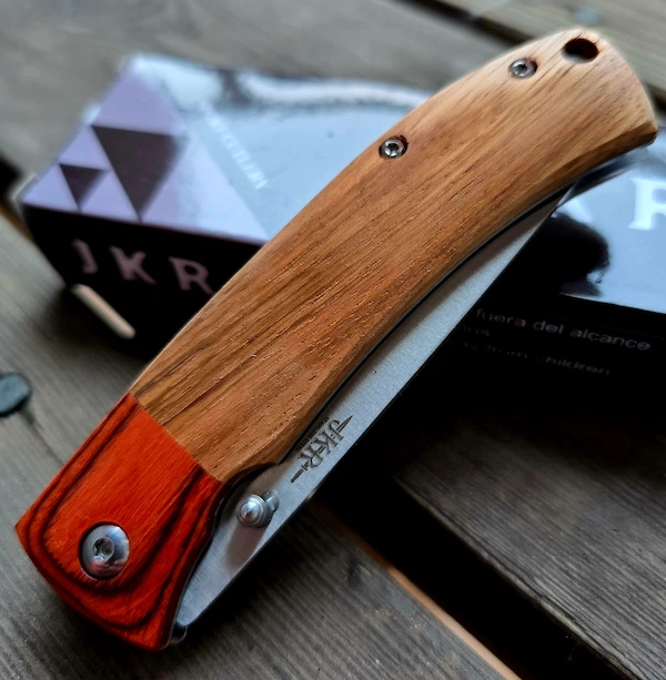 JKR EDC Fällkniv 20 cm – Pakkawood & Back Lock – Knivmagasinet