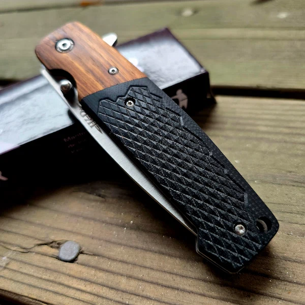JKR Fällkniv EDC 20 cm – G10 & Ädelträ – Knivmagasinet