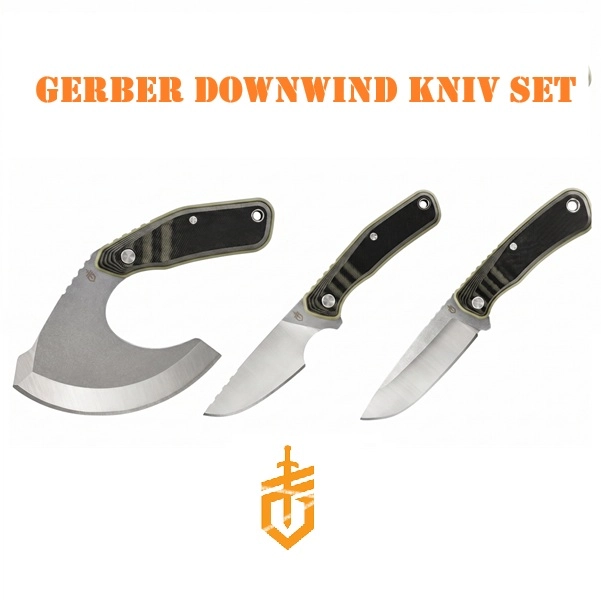 Gerber Downwind Knivset - Paketpris på Jaktset (3 Knivar) - Knivmagasinet