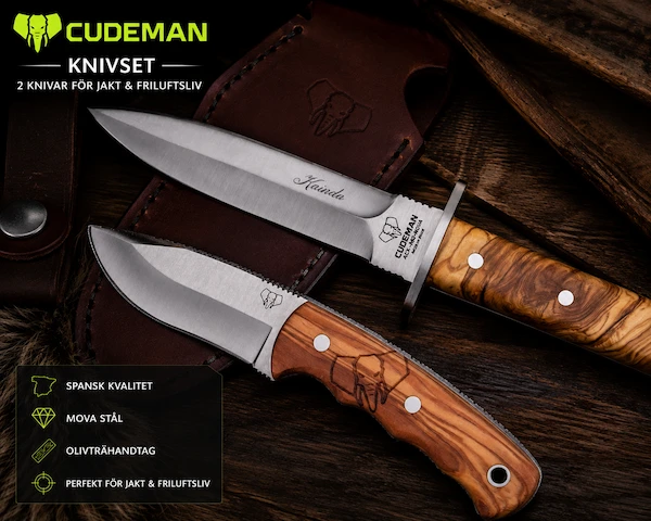 Cudeman Knivset | Jaktkniv, Avfångstkniv & Friluftskniv | Knivmagasinet