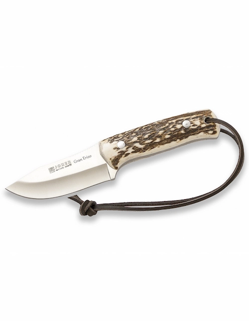 Joker Gran Erizo Jaktkniv Hjorthorn | Fast Blad & Läder | Knivmagasinet