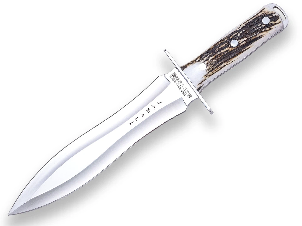 Joker Jabalí Jaktkniv 25 cm Hjorthorn | Handgjord Spansk Kniv