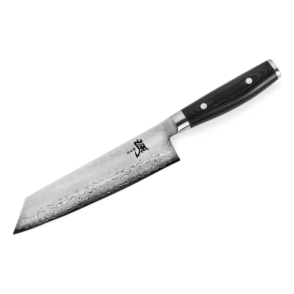 Yaxell Ran Kiritsuke 20 cm – Japansk Kockkniv i 69 Lager Damaskusstål | Knivmagasinet