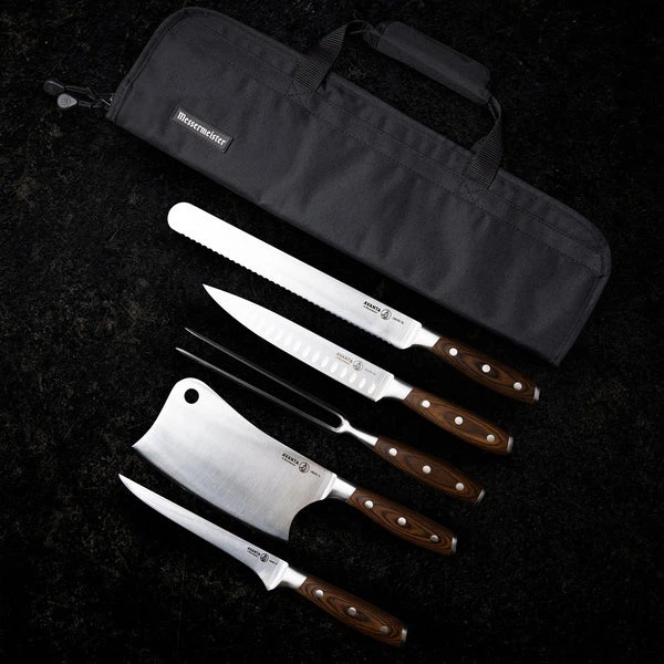 MESSERMEISTER AVANTA BBQ KNIVSET 6 DELAR – PROFESSIONELLT GRILLSET MED TYSKT X50-STÅL  Ta grillningen till nästa nivå med Messermeister Avanta BBQ Knivset – ett komplett knivset utvecklat för dig som ställer höga krav på precision, hållbarhet och funktion