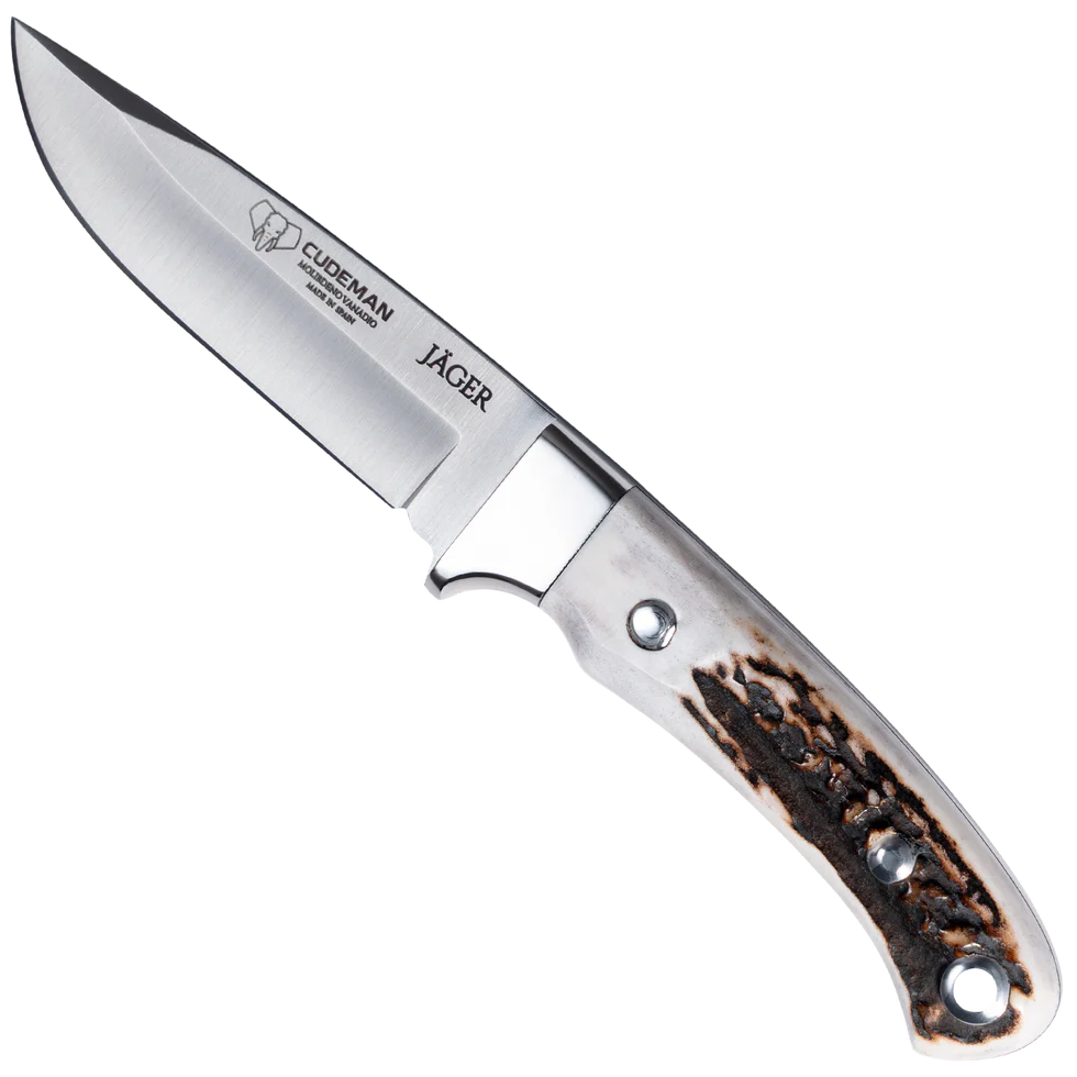 Cudeman 150 Deer Fastbladig Jaktkniv i Hjorthorn | Knivmagasinet
