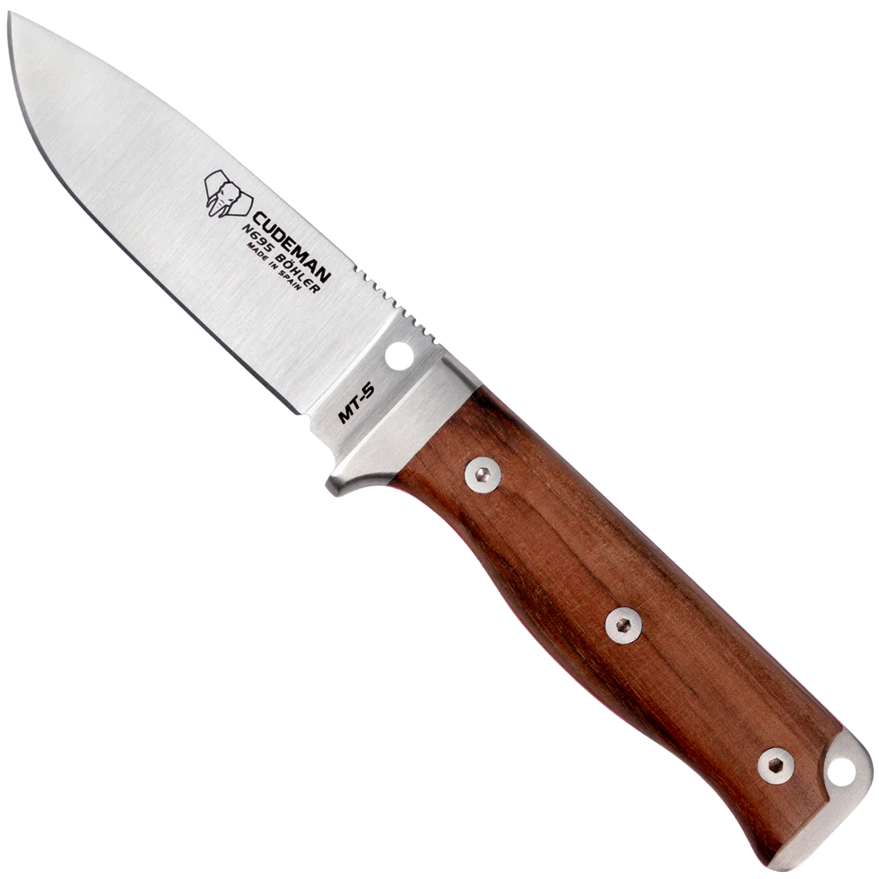 Cudeman MT-5 Turkish Walnut Fastbladskniv N695 | Knivmagasinet