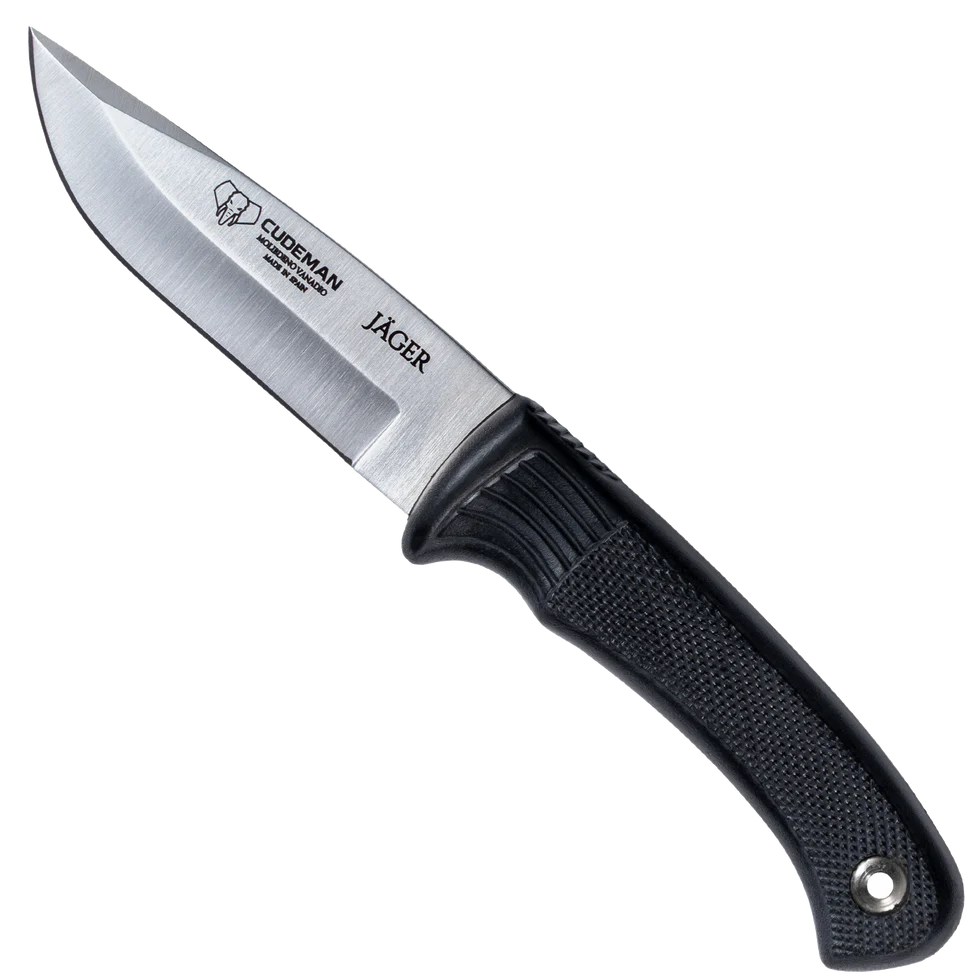 Cudeman Jäger Black Rubber Allround Jaktkniv | Knivmagasinet
