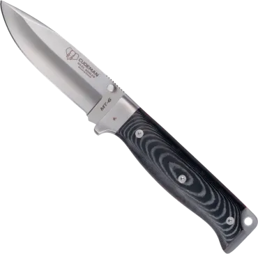 Cudeman MT-6 Stor Fällkniv 23,5 cm – 11 cm blad, Böhler N695, svart Micarta