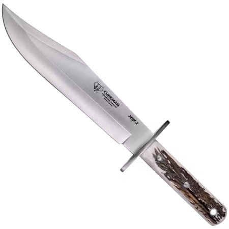 Stor Bowiekniv  Cudeman 38 cm – 25 cm blad i hjorthorn