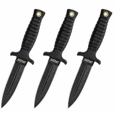 M-Tech MT-206BK stickkniv 3-pack – liten avfångstkniv 9,5 cm
