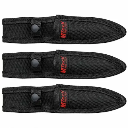 M-Tech MT-206BK stickkniv 3-pack – liten avfångstkniv 9,5 cm