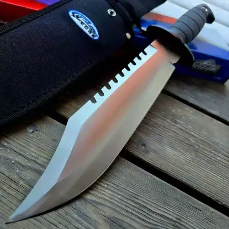Stor Bowiekniv med Tändstål 38 cm
