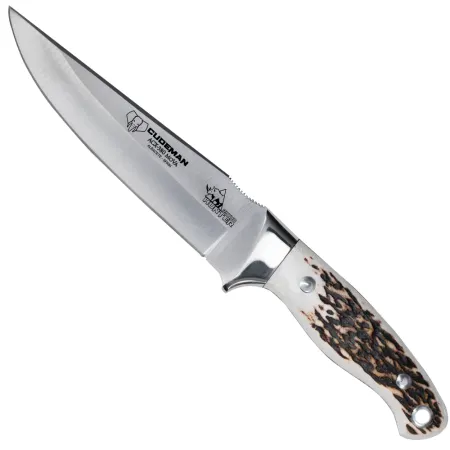 Cudeman Rhyno Hunter jaktkniv i hjorthorn – älgkniv 14,5 cm