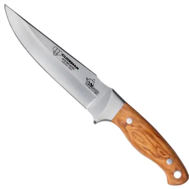 Cudeman Rhyno Hunter jaktkniv i olivträ – älgkniv 14,5 cm