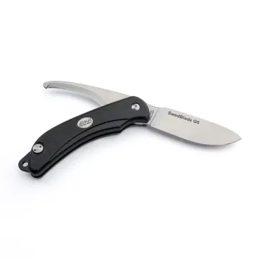 EKA SwedBlade G6 Black – jaktkniv 9,5 cm med buköppnare, isärtagbar
