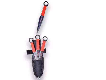 Kastknivar 3-pack 15 cm – rostfritt stål med nylonfodral