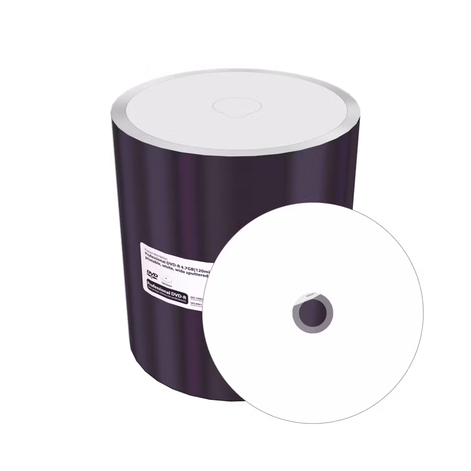 Falcon PRO DVD-R 4,7GB hvit termisk printbar 100 stk