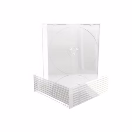 Mediarange Cd cover klar 5,2mm tynne med plass til 1 plate 1 stk