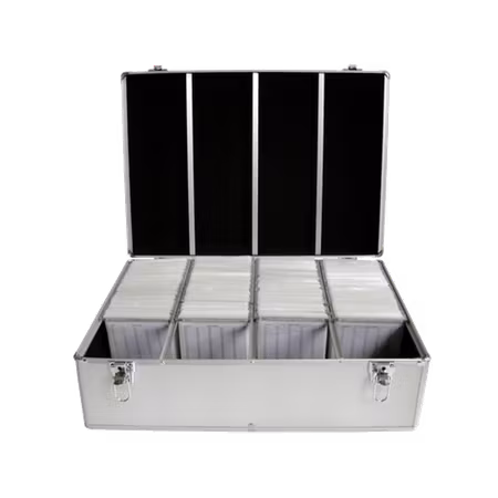 DJ Aluminiumkasse med plass til 1000 stk cd/dvd plater