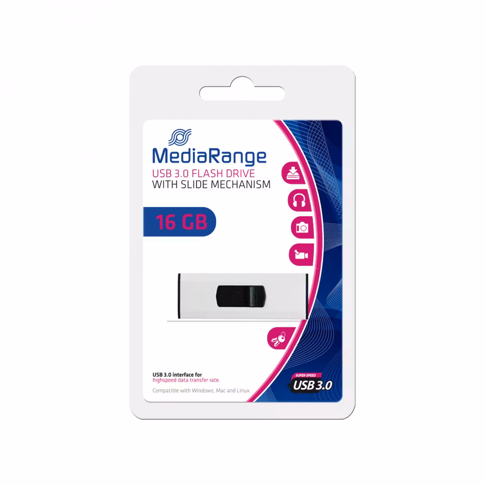 MediaRange USB 3.0 penn 16 GB 1 stk