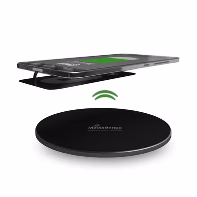 MediaRange Trådløs hurtigladeplate for smarttelefoner, svart