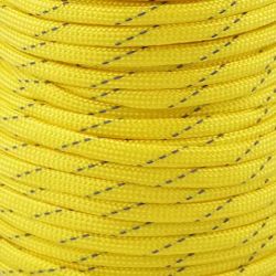 B469 Polyestersnodd med reflex 4 mm klargul (25 m)
